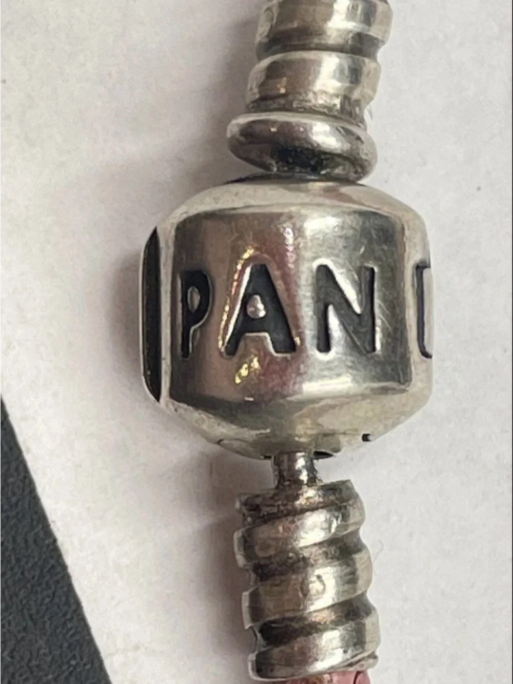 PANDORA Sterling Silver Heart Charms Bracelet